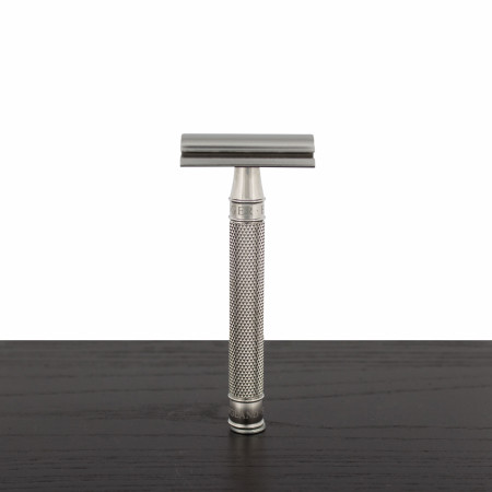 Edwin Jagger DE 3ONE6 Stainless Steel Safety Razor, Knurled